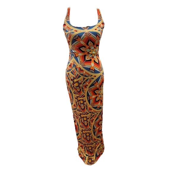 Mara Hoffman Dresses & Skirts - Mara Hoffman Swim Geometric Multi Color Print Maxi Dress Size XS
